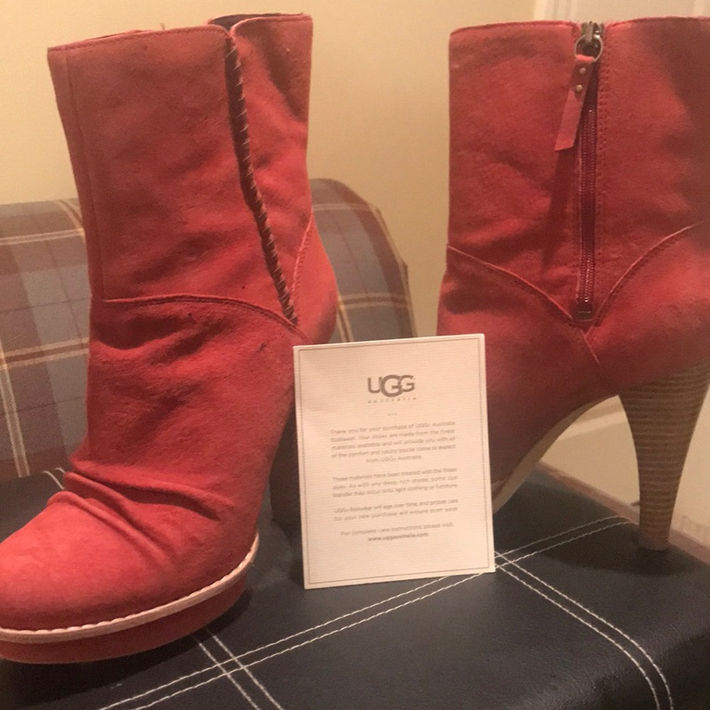 Ugg suede leather fur 👢